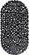 Relaxdays Bathtub Anti-Slip Mat with Suction Cups Black 36x68cm