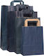 Paper Packaging Bags Blue 22x10x29cm 250pcs