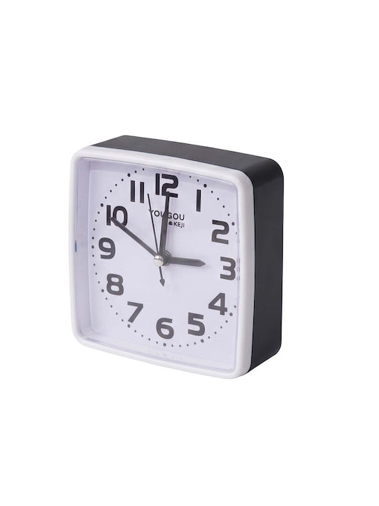 Avizar Table Clock Bedroom 13cm Clear Precise Time Display Black