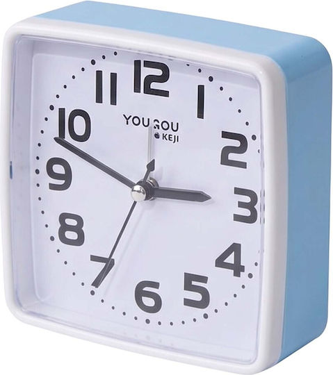 Avizar Table Clock Bedroom 13cm Clear Precise Time Display Blue