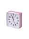 Avizar Table Clock Bedroom 13cm Clear Precise Time Display Pink