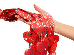 Hearts Curtain Red Background Wall Valentine's Day 2x1m