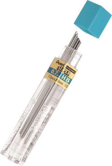 Pentel Nachfüllminen für Druckbleistifte HB 0,7 mm 50 Stück