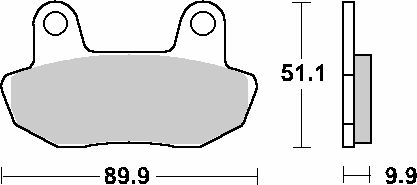 Sbs Brake Pads Kh90 Street Standard Ceramic Black