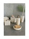 SteweHome Bathroom Accessory Set Resin Beige 5 Pieces