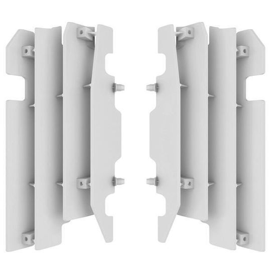 Polisport Radiator Guards Grilles Cr 125 250 450r 00 04 03 White Durable