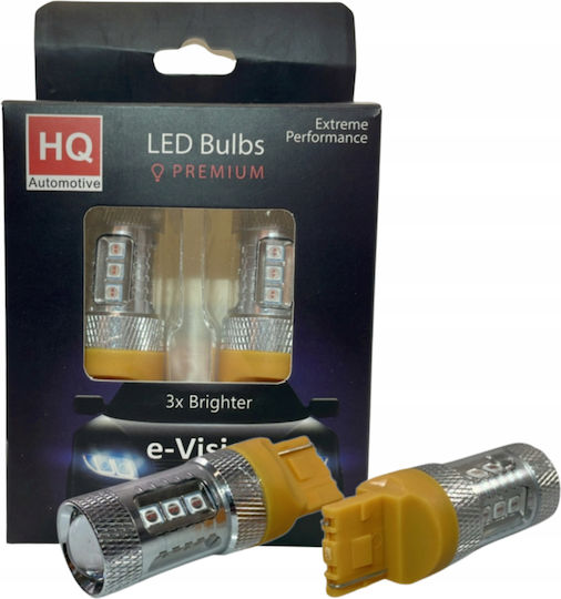Led Bulbs W21w Wy21w Penetrating Red Lenses Usa Orange Strong