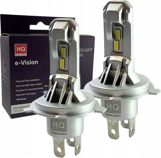 H4 LED Autolampen 4000K Neutralweiß 12V Retrofit Eingebaut 1:1