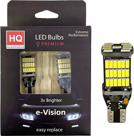 W16w LED Canbus Autolampen Weiß 6000K Weiß T15 Stark 2 Stück