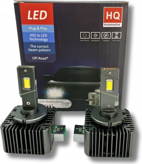 D3s Led Hid Xenon Bulbs S28 Ultra Mini Plug&play 12000 Lm 12/24v