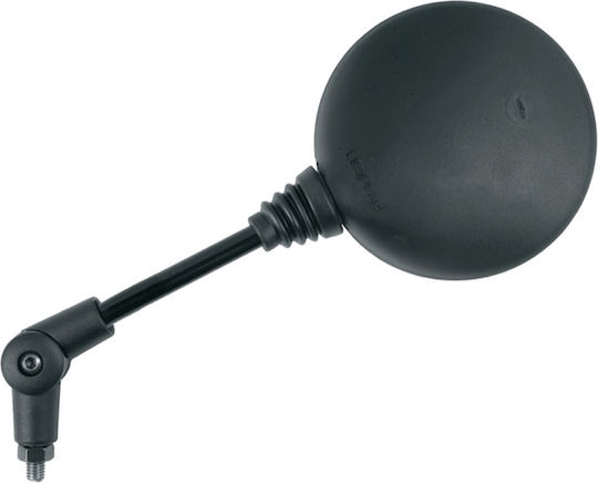 V Parts Universal Mirror Black Round Adjustable M10 Left Right