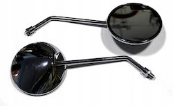 New Mirror Motorcycle Mirrors Chrome M10 Scooter Custom Bobber Chopper New Mirror Motorcycle Mirrors Chrome M10 Scooter Custom Bobber Chopper