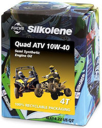 Silkolene Fuchs Halbsynthetisches Motoröl Quad Atv 4T 10W-40 4L