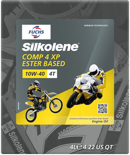 Silkolene Fuchs Halbsynthetisches Motoröl Comp 4 Xp 10w40 4l