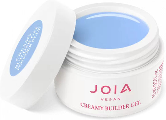 JOIA Vegan Builder Gel Νυχιών Creamy Builder Gel Powder Blue 15ml