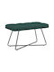 Wooden Dark Green Bench Stool 80x40x46cm