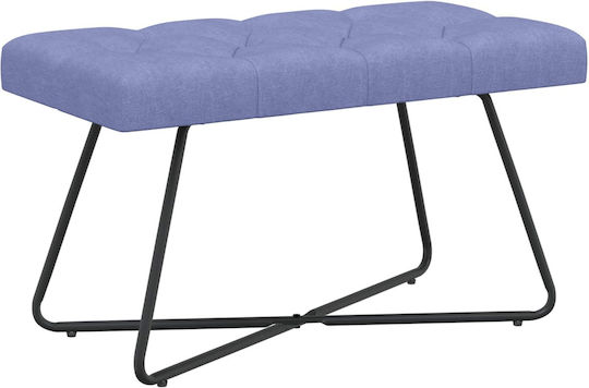 Taburet Din Lemn Albastru Denim 80x40x46cm
