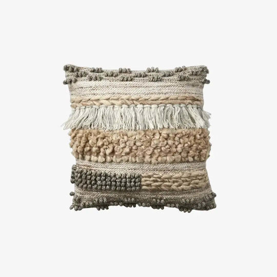 Phos & Gaia Decorative Pillow Case Minna Natural Cotton 50x50cm