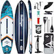 Skatinger Thor Aufblasbare SUP Board mit Länge 3,5 m Blau