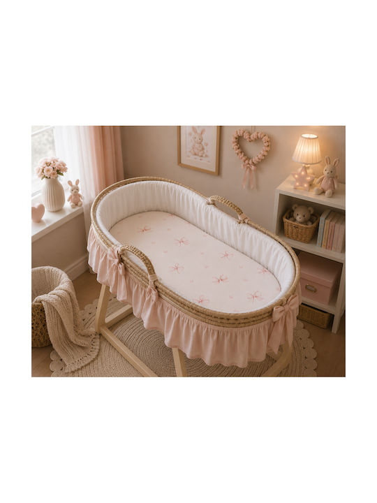 Grandes Suenos Baby Cradle Cotton Sheet Ecru Bo...