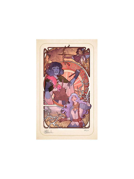 Critical Role Art Print Laura Bailey 10th Anniversary Art Nouveau Illustrations 46 X 28cm Χωρίς Πλαίσιο