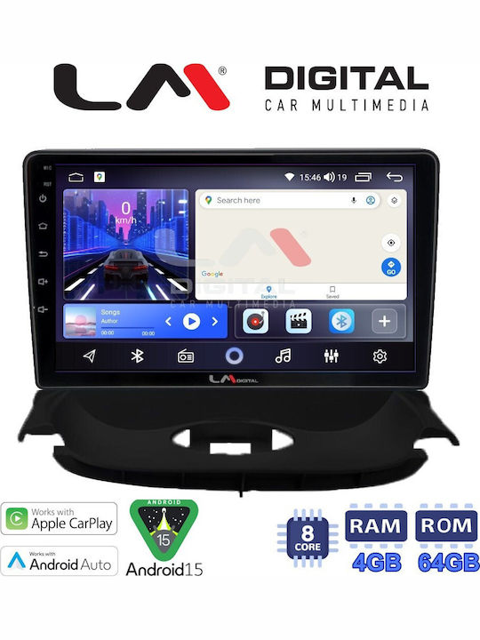 LM Digital Car Audio System for Peugeot 206 2002 > 2006 Bluetooth USB WiFi GPS Apple CarPlay Android Auto