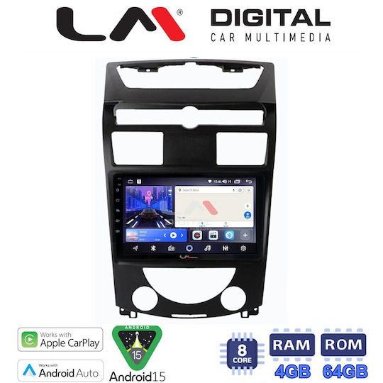LM Digital Auto-Audiosystem für SsangYong Rexton 2006>2015 Bluetooth USB Eingebautes Wi-Fi GPS Apple CarPlay Android Auto