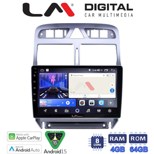 LM Digital Ηχοσύστημα Αυτοκινήτου για Peugeot 307 2001 > 2008 (Bluetooth/USB/WiFi/GPS/Apple-Carplay/Android-Auto)
