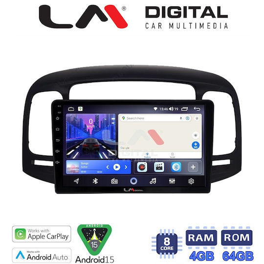 LM Digital Ηχοσύστημα Αυτοκινήτου για Hyundai Accent / Sonata 2006 > 2012 (Bluetooth/USB/WiFi/GPS/Apple-Carplay/Android-Auto)
