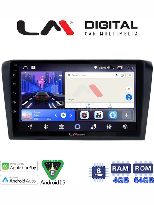 LM Digital Car Audio System for Mazda 3 2003 to 2008 Bluetooth USB Wi-Fi GPS Apple CarPlay Android Auto