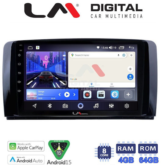 LM Digital Car Audio System for Mercedes-Benz R-Class 2006>2014 Bluetooth USB Wi-Fi GPS Apple CarPlay Android Auto
