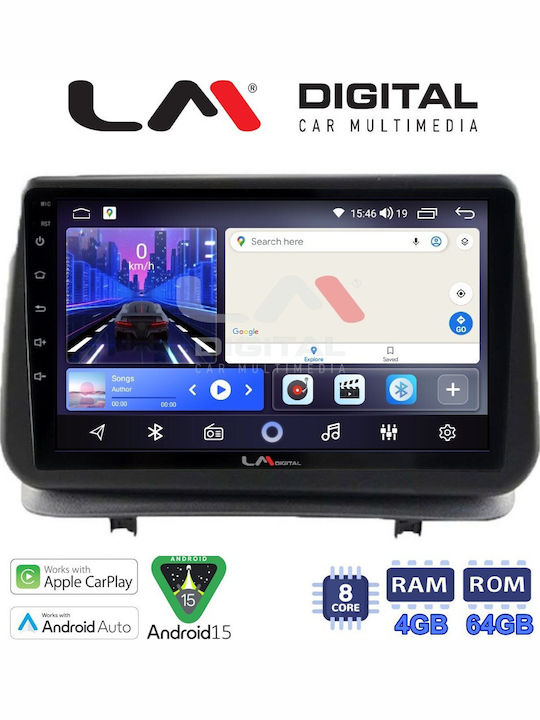 LM Digital Car Audio System for Renault Clio 2005 to 2011 Bluetooth USB Wi-Fi GPS Apple CarPlay Android Auto