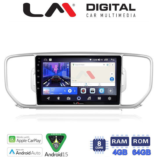 LM Digital Ηχοσύστημα Αυτοκινήτου για Kia Sportage 2016>2019 (Bluetooth/USB/WiFi/GPS/Apple-Carplay/Android-Auto)