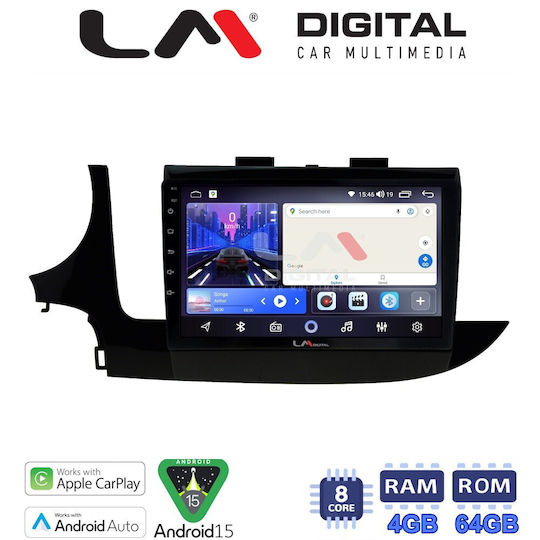 LM Digital Auto-Audiosystem für Opel Mokka 2016 Bluetooth USB Eingebautes Wi-Fi GPS Apple CarPlay Android Auto