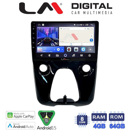 LM Digital Автомобилна Аудио Система За Peugeot 107 Toyota Aygo Citroen C1 2014>2021 Bluetooth USB Вграден Wi-Fi GPS Apple CarPlay Android Auto