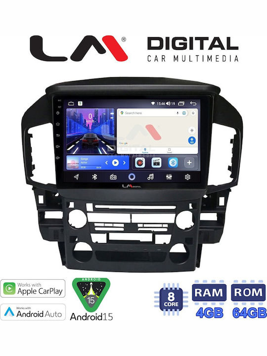 LM Digital Car Audio System for Lexus RX300 / RX 2000 to 2004 Bluetooth USB Wi-Fi GPS Apple CarPlay Android Auto