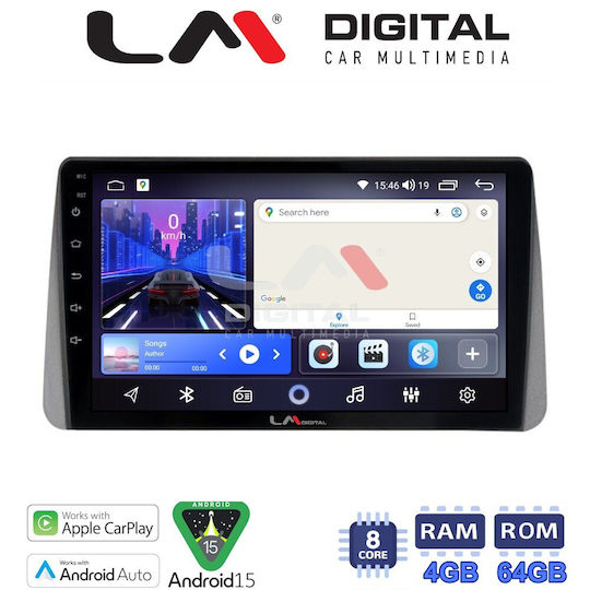 LM Digital Car Audio System for Fiat Tipo 2015 to 2019 Bluetooth USB Wi-Fi GPS Apple CarPlay Android Auto