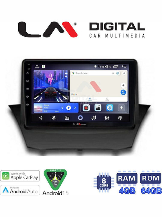 LM Digital Ηχοσύστημα Αυτοκινήτου για Ford Fiesta 2008>2017 (Bluetooth/USB/WiFi/GPS/Apple-Carplay/Android-Auto)