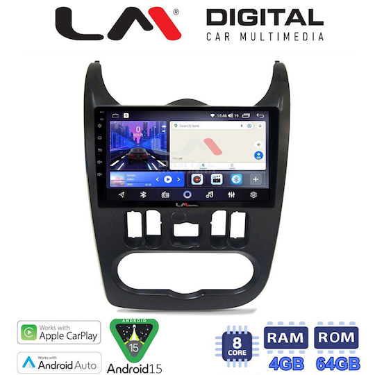 LM Digital Car Audio System for Renault Logan Dacia Duster Logan Sandero 2006 2012 Bluetooth USB Wi-Fi GPS Apple CarPlay Android Auto