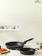 SteweHome Crucible Cookware Σετ Τηγάνια από Μαντέμι 2 τεμάχια