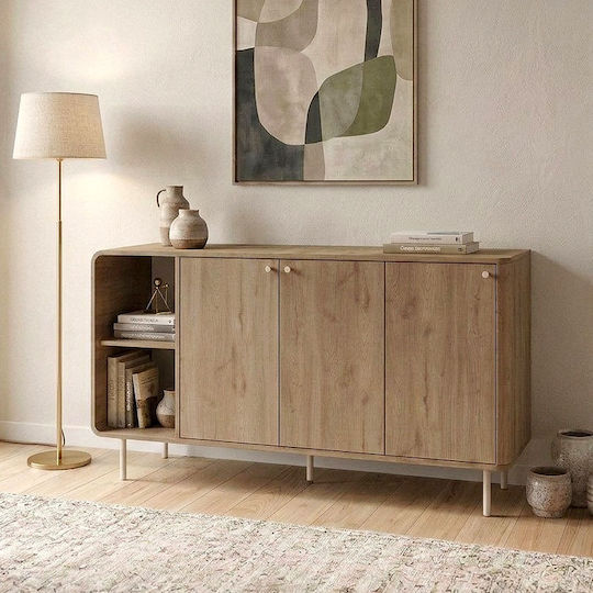 Буфет Colia от Дърво и Метал Sepet Oak 150x44x80cm