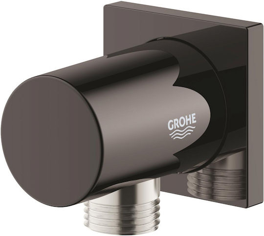 Grohe Rainshower Outlet Elbow 1/2" Anti-backflow Protection Hard Graphite Glossy Anthracite