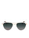 American Optical Unisex Sunglasses with Silver Frame and Green Lens