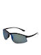 Serengeti Unisex Sunglasses With Black Frame And Black Polarized Mirror Lens