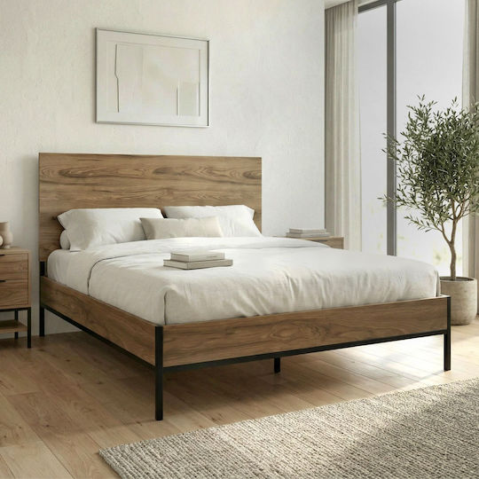 Mars Κρεβάτι Υπέρδιπλο για Στρώμα 160x200cm Καρυδί Ud Mars Κρεβάτι Υπέρδιπλο για Στρώμα 160x200cm Καρυδί Ud