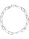 Mentzos Women's White Gold 14K Chain Bracelet