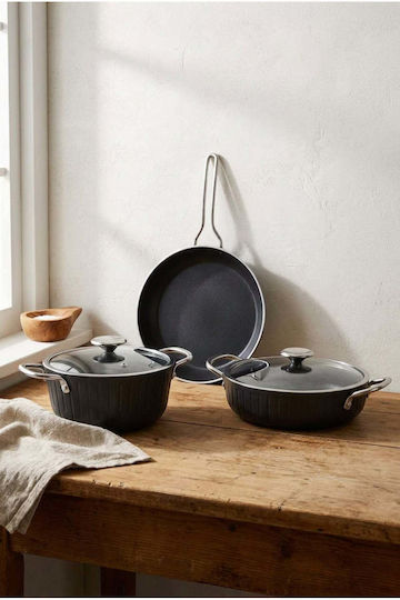 SteweHome SteweHome Töpfe Set Mit Stein Innenbeschichtung 5 Stück