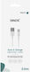 Sinox USB-A to Lightning Cable Λευκό 1m