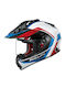 Kabuto Geosys GT White Blue Red Κράνος Μηχανής On-Off ECE 22.06