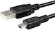 USB 2.0 Кабел USB-A Мъжки - Мини USB-B Мъжки Черен 0.7м 171.130.017